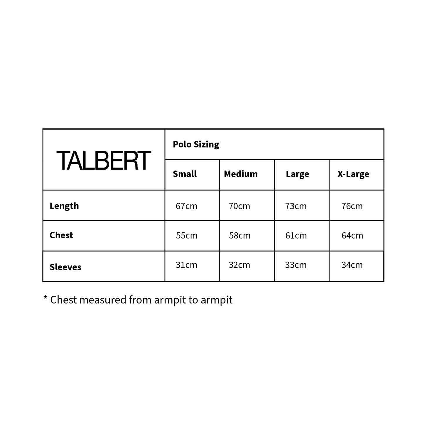 Talbert Golf 001 Polo in navy – premium cotton contemporary golf polo shirt sizing