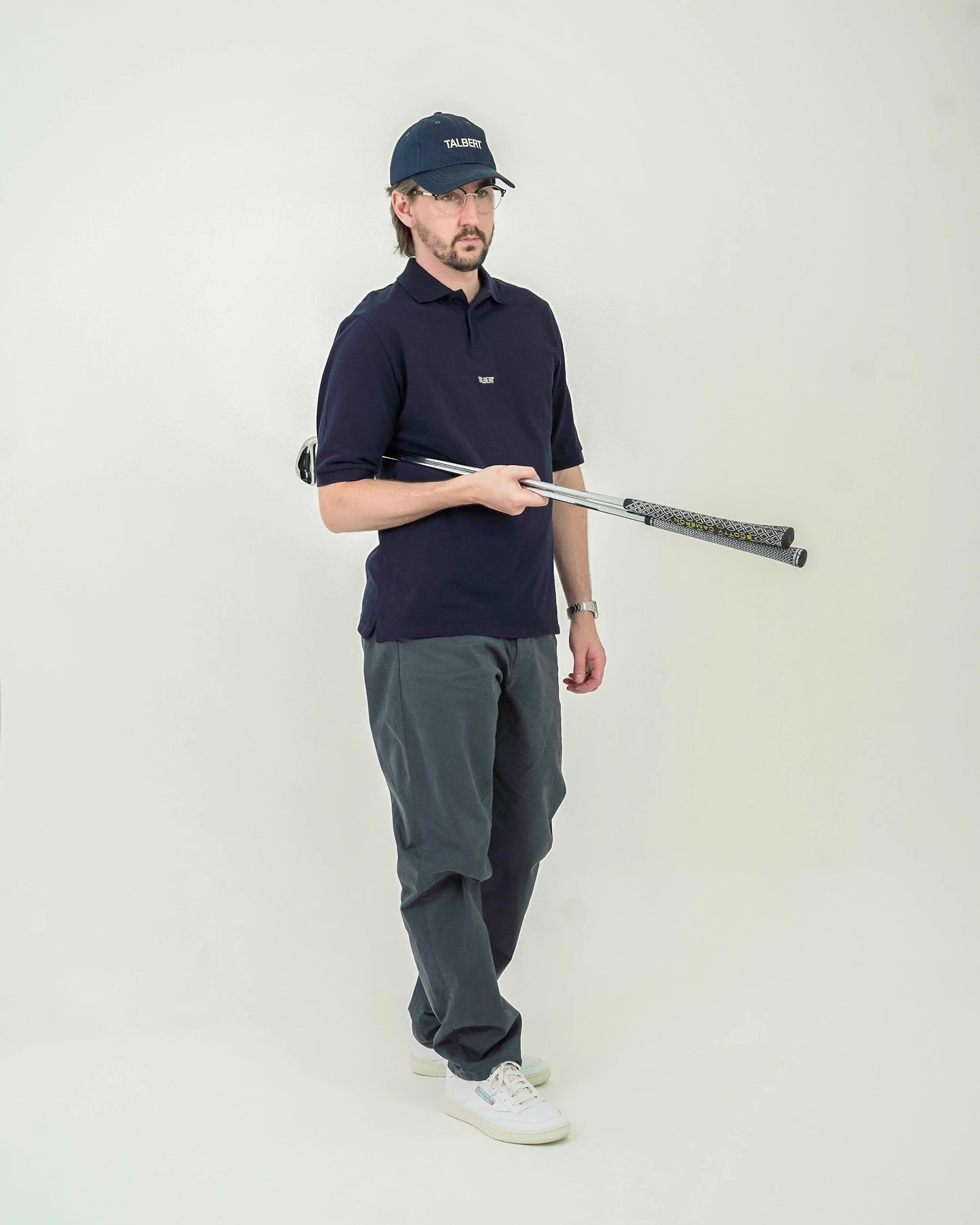 Talbert Golf 001 Polo in navy – premium cotton contemporary golf polo shirt 