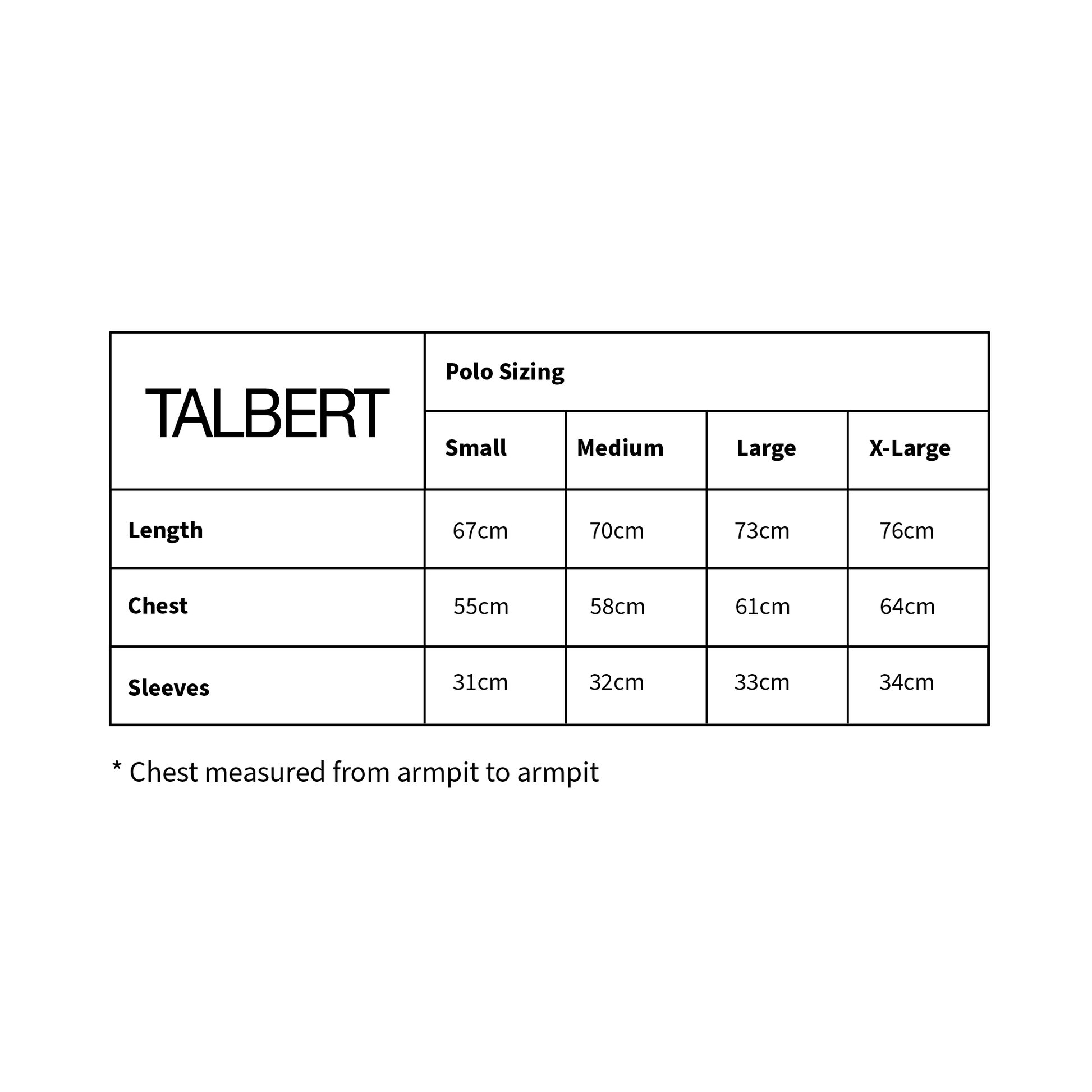 Talbert Golf 001 Polo in cream – premium cotton contemporary golf polo shirt sizing